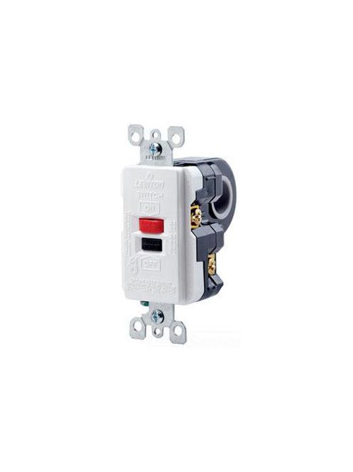 Product image for LEV 8895-W WHT SMARTLOCK 80A GFCI