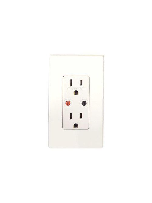 Product image for LEV 6227-W 15A120V WALL RCPT MODULE