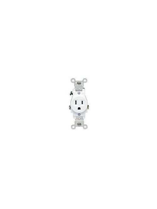 Leviton 5015 125 Volt 15 Amp 2-Pole 3-Wire NEMA 5-15R 1/2 Hp Brown Nylon Grounding Narrow Straight Blade Receptacle Leviton 5015 125 Volt 15 Amp 2-Pole 3-Wire NEMA 5-15R 1/2 Hp Brown Nylon Grounding Narrow Straight Blade Receptacle