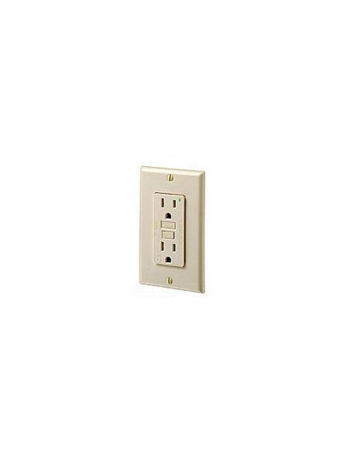 Product image for Leviton 7599-I 15 Amp Smartlock Pro Ground Fault Circuit Interrupter