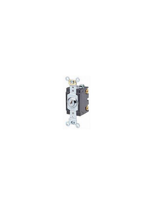 Leviton 1222-2KL 20 Amp 120/277 Volt Extra Heavy Duty Spec Grade Self Grounding Key Locking 2-Pole AC Quiet Switch Leviton 1222-2KL 20 Amp 120/277 Volt Extra Heavy Duty Spec Grade Self Grounding Key Locking 2-Pole AC Quiet Switch