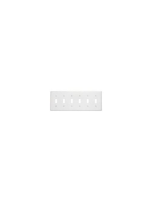 Leviton 86036 11.81 x 0.22 x 4.5 Inch 6-Gang Smooth Ivory Thermoset Device Mount Standard Toggle Switch Wallplate Leviton 86036 11.81 x 0.22 x 4.5 Inch 6-Gang Smooth Ivory Thermoset Device Mount Standard Toggle Switch Wallplate