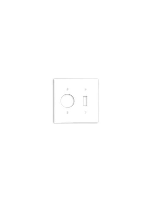 Leviton 86007 2-Gang 1-Toggle 1-Single 1.406 Inch Diameter Device Standard Size Thermoset Ivory Combination Wallplate Leviton 86007 2-Gang 1-Toggle 1-Single 1.406 Inch Diameter Device Standard Size Thermoset Ivory Combination Wallplate