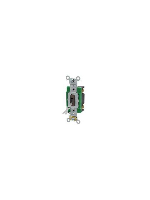 Leviton 3031-2L 120/277 VAC 30 Amp 1-Pole 2 Hp Brown Thermoplastic Self Grounding Locking Toggle Quiet Switch Leviton 3031-2L 120/277 VAC 30 Amp 1-Pole 2 Hp Brown Thermoplastic Self Grounding Locking Toggle Quiet Switch