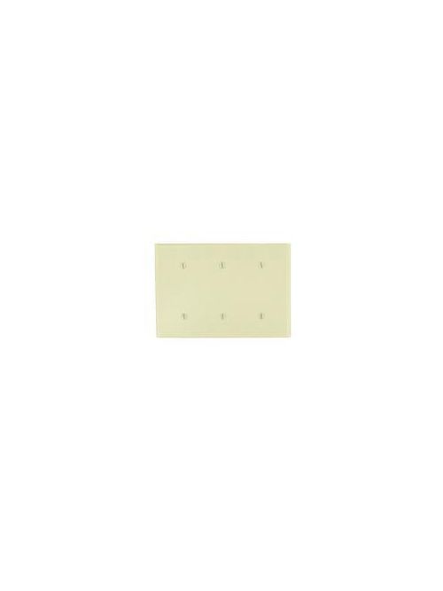 Leviton 86035 3-Gang No Device Blank Standard Size Thermoset Strap Mount Ivory Wallplate Leviton 86035 3-Gang No Device Blank Standard Size Thermoset Strap Mount Ivory Wallplate
