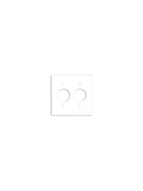 Leviton 86052 2-Gang Single 1.406 Inch Hole Device Mount Receptacle Standard Size Thermoset Ivory Wallplate Leviton 86052 2-Gang Single 1.406 Inch Hole Device Mount Receptacle Standard Size Thermoset Ivory Wallplate
