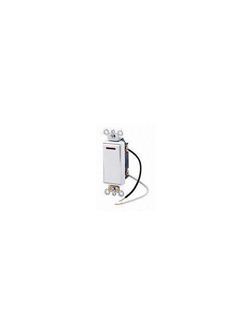 Leviton 5639-2W 20 Amp 277 Volt Decora Plus Rocker Pilot Light Illuminated ON 3-Way White AC Quiet Switch Leviton 5639-2W 20 Amp 277 Volt Decora Plus Rocker Pilot Light Illuminated ON 3-Way White AC Quiet Switch