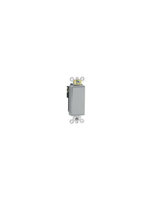 Leviton 5691-2GY 15 Amp 120/277 Volt Decora Plus Rocker 1-Pole Grey AC Quiet Switch Leviton 5691-2GY 15 Amp 120/277 Volt Decora Plus Rocker 1-Pole Grey AC Quiet Switch