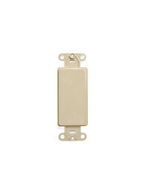 Product image for Leviton 80414-A Almond Nylon Box Mount No Hole Blank Decorator Multimedia Wallplate Adapter