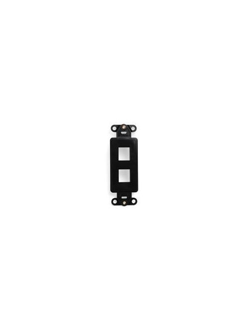 QuickPort Decora Insert, 2-Port, Black QuickPort Decora Insert, 2-Port, Black