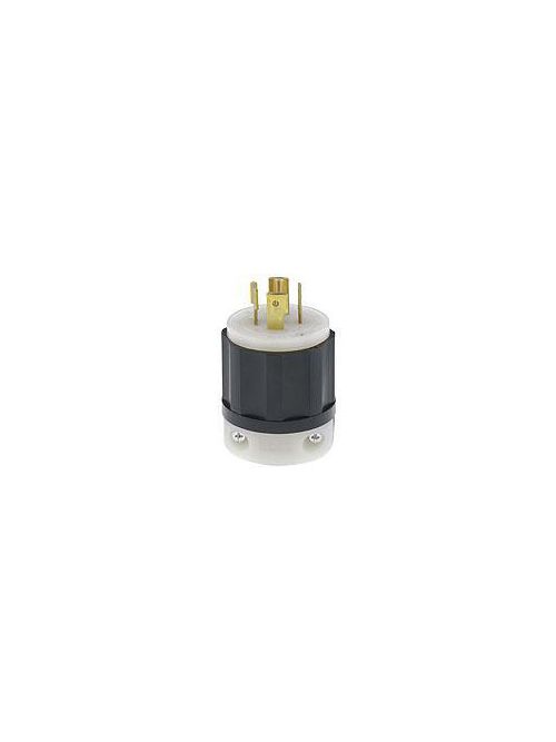 Leviton 2511 20 Amp 120/208 Volt NEMA L21-20P 4-Pole 5 Wire Industrial Grade Grounding Black/White Locking Plug Leviton 2511 20 Amp 120/208 Volt NEMA L21-20P 4-Pole 5 Wire Industrial Grade Grounding Black/White Locking Plug