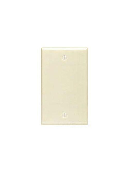 Product image for Leviton 82014 1-Gang Almond Thermoset/Plastic Box Mount Standard Blank Wallplate