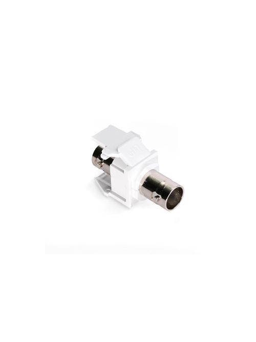 Leviton 41084-BWF 50 Ohm Nickel Plated White Plastic Female-to-Female Twist-On Feed-Through BNC Connector Leviton 41084-BWF 50 Ohm Nickel Plated White Plastic Female-to-Female Twist-On Feed-Through BNC Connector