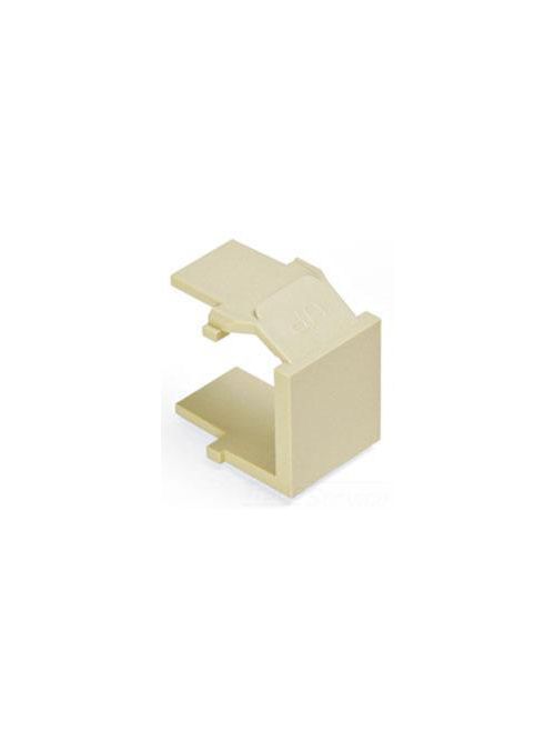 Product image for Leviton 41084-BAB Almond Plastic Snap-In Blank Insert