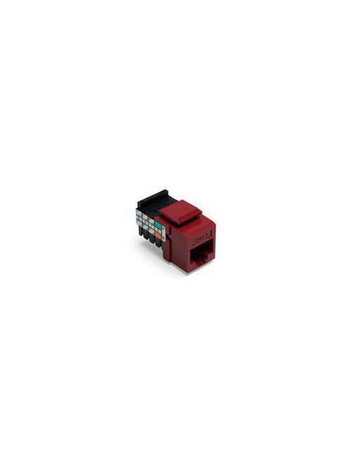 Leviton 41108-RR5 Category 5 Red Plastic Snap-In 8-Position 8-Conductor UTP Jack Connector Leviton 41108-RR5 Category 5 Red Plastic Snap-In 8-Position 8-Conductor UTP Jack Connector