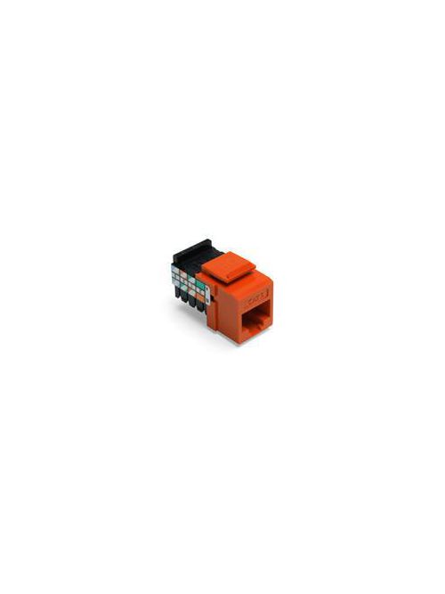 Leviton 41108-RO5 Category 5 Orange Plastic Snap-In 8-Position 8-Conductor UTP Jack Connector Leviton 41108-RO5 Category 5 Orange Plastic Snap-In 8-Position 8-Conductor UTP Jack Connector