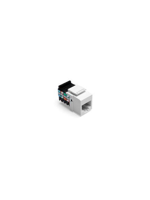 Leviton 41108-RW3 Category 3 White Plastic Snap-In 8-Position 8-Conductor UTP Jack Connector Leviton 41108-RW3 Category 3 White Plastic Snap-In 8-Position 8-Conductor UTP Jack Connector