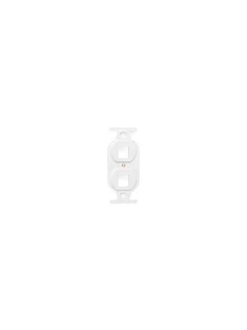 QuickPort Duplex Type 106 Insert, 2-Port, White QuickPort Duplex Type 106 Insert, 2-Port, White