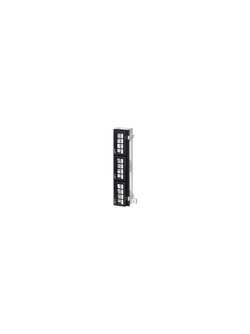 Leviton 47689-QP 2.375 x 10 Inch 12-Port Extra Deep Multimedia Patch Block with Mounting Bracket Leviton 47689-QP 2.375 x 10 Inch 12-Port Extra Deep Multimedia Patch Block with Mounting Bracket