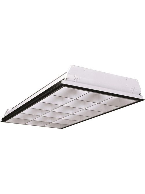 Product image for Columbia Lighting P4D24-332G-MA36-S-3EU-FO735-C388 120 to 277 Volt 32 W 3-Lamp Electronic T8 Fluorescent Light Fixture