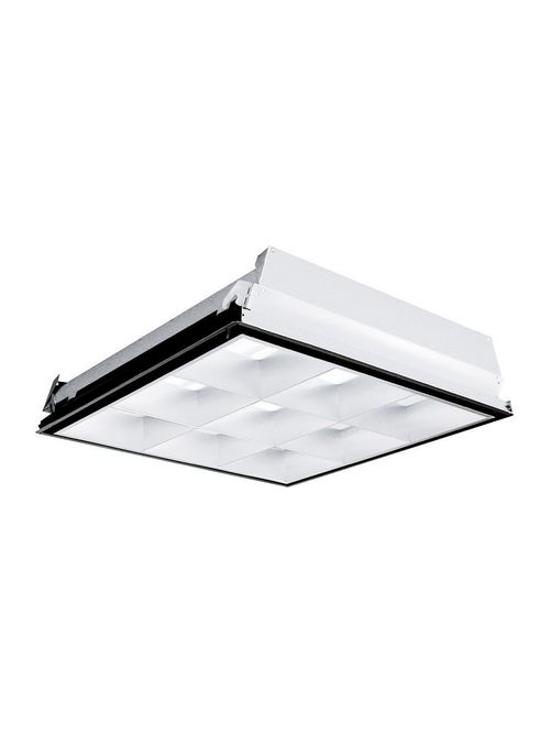 Product image for Columbia Lighting P4D22-232U6G-MA33-S-EU 120 to 277 Volt 32 W 2-Lamp Electronic T8 Fluorescent Light Fixture