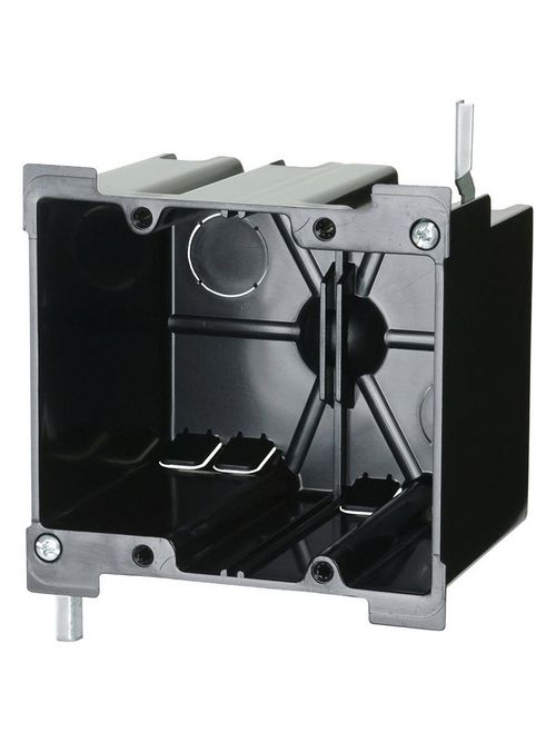 Allied Moulded Products P-240OW 3-25/64 x 4-7/64 x 3-11/16 Inch 40 In 2-Gang Polycarbonate Switch/Receptacle Outlet Box Allied Moulded Products P-240OW 3-25/64 x 4-7/64 x 3-11/16 Inch 40 In 2-Gang Polycarbonate Switch/Receptacle Outlet Box