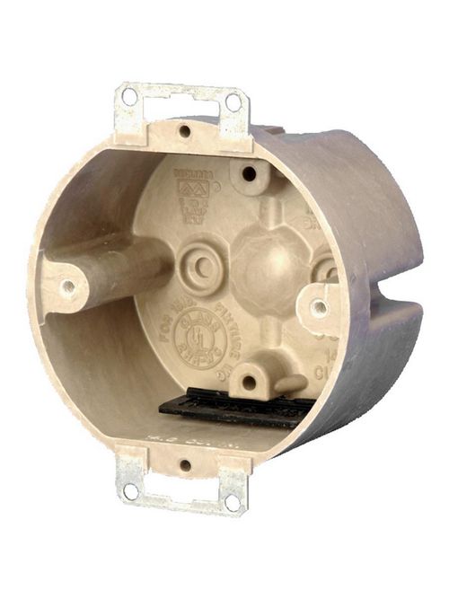Allied Moulded Products 9338-EK 2 x 3-1/2 Inch 14 In Fiberglass Round Fixture Outlet Box Allied Moulded Products 9338-EK 2 x 3-1/2 Inch 14 In Fiberglass Round Fixture Outlet Box
