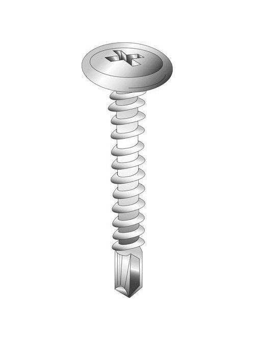 Minerallac 26821J #8 x 1-1/4 Inch Zinc Plated Steel Phillips Drive Wafer Head Lath Tek Self Drilling Screw Minerallac 26821J #8 x 1-1/4 Inch Zinc Plated Steel Phillips Drive Wafer Head Lath Tek Self Drilling Screw