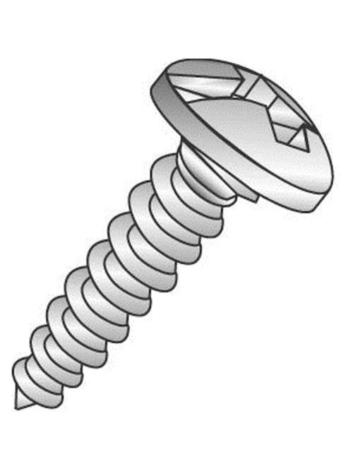 Product image for Cully 19013 10 x 3/4" Sheet Metal Screws, Pan Head, Combo Phillips/Slotted, Zinc