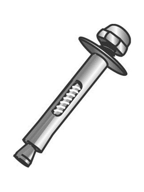 Minerallac 61617 3/8 x 1-7/8 Inch Zinc Plated Steel Medium Duty Hex Nut Sleeve Anchor Minerallac 61617 3/8 x 1-7/8 Inch Zinc Plated Steel Medium Duty Hex Nut Sleeve Anchor