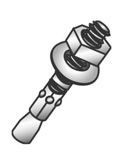 CUL 62696 5/8 X 6 STUD WEDGE ANCHOR CUL 62696 5/8 X 6 STUD WEDGE ANCHOR