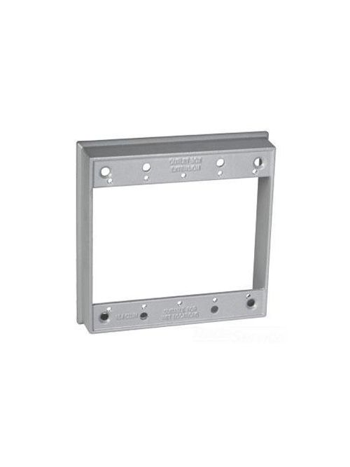 Product image for TayMac Corp DE000S 2-Gang Extension Ring without Hole