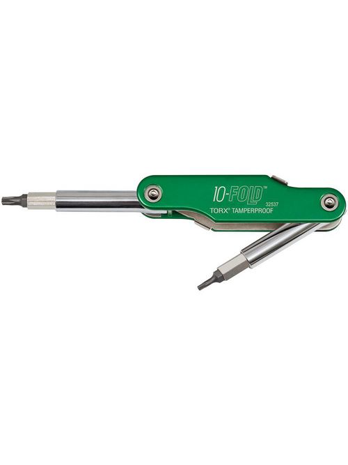 Klein Tools 32537 Green Handle Steel 10-In-1 Multi-Bit Screwdriver/Nutdriver Klein Tools 32537 Green Handle Steel 10-In-1 Multi-Bit Screwdriver/Nutdriver