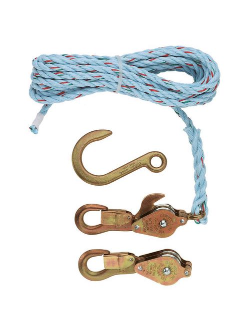 Klein Tools 1802-30SR 25 Foot 750 lb Block and Spliced Tackle Klein Tools 1802-30SR 25 Foot 750 lb Block and Spliced Tackle