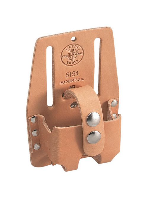 Klein Tools 5194 4 x 6 Inch Slotted Leather Small Tape Rule Holder Klein Tools 5194 4 x 6 Inch Slotted Leather Small Tape Rule Holder