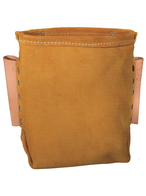 Klein Tools 42247 5 x 8-1/2 Inch Split Leather Tunnel Tool Bag Klein Tools 42247 5 x 8-1/2 Inch Split Leather Tunnel Tool Bag