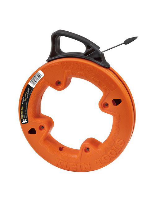 Klein Tools 56005 25 Foot x 1/4 x 0.03 Inch Wide Steel Fish Tape Klein Tools 56005 25 Foot x 1/4 x 0.03 Inch Wide Steel Fish Tape