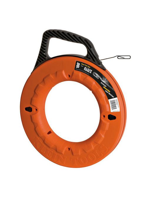 Klein Tools 56006 100 Foot x 1/4 x 0.062 Inch Wide Steel Fish Tape Klein Tools 56006 100 Foot x 1/4 x 0.062 Inch Wide Steel Fish Tape
