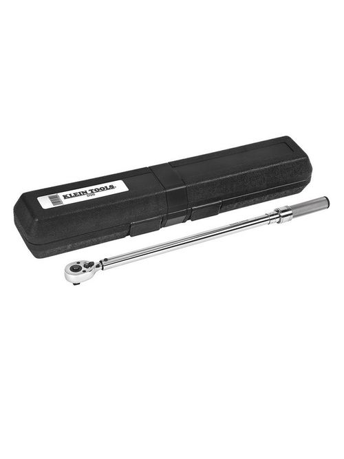 Klein Tools 57010 1/2 Inch Square Drive Ratchet Head Torque Wrench Klein Tools 57010 1/2 Inch Square Drive Ratchet Head Torque Wrench