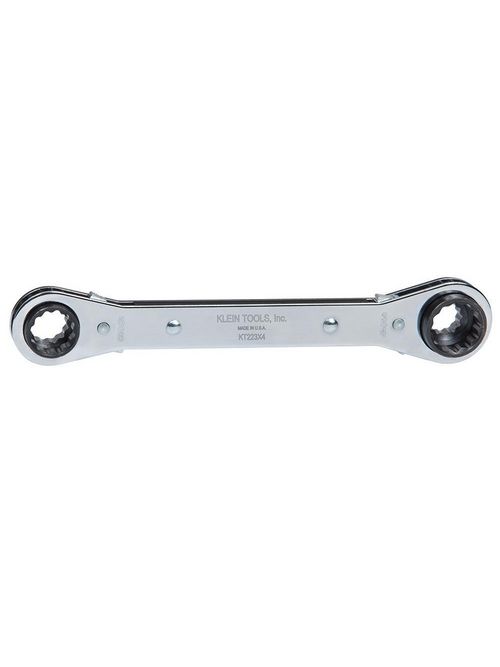 Product image for Klein KT223X4 Lineman's Ratcheting 4-in-1 Box Wrench