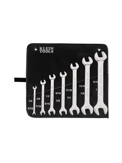 Klein Tools 68452 7-Piece Open End Wrench Set Klein Tools 68452 7-Piece Open End Wrench Set