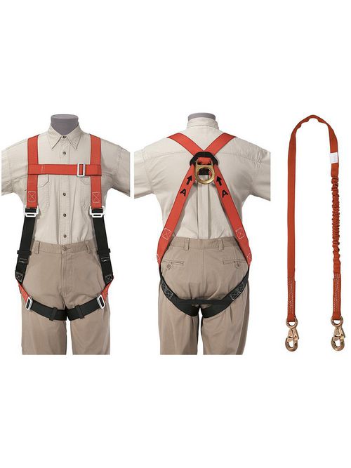 Klein Tools 87150 Fall Arrest Harness and Deceleration Lanyard Set Klein Tools 87150 Fall Arrest Harness and Deceleration Lanyard Set