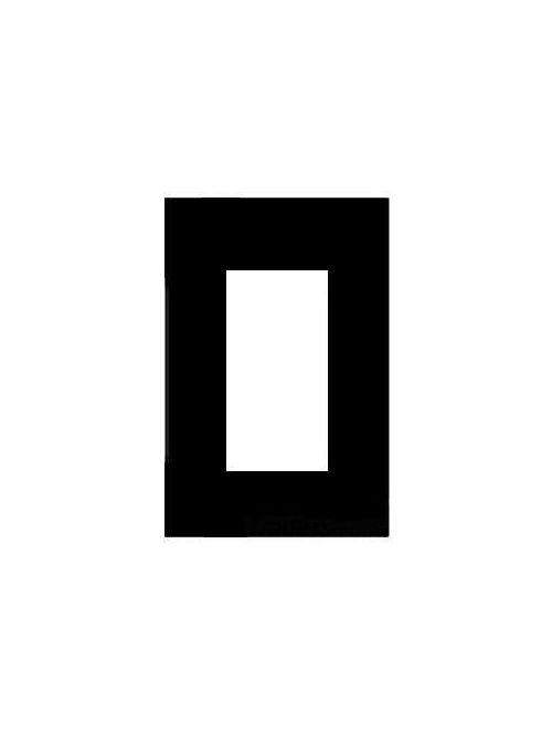 Product image for Mulberry 86834 1-Gang White Semi Gloss Steel 1-Block Duplex/GFI Receptacle Wallplate