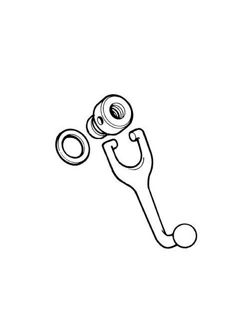 Product image for Ridgid Tool Company 41050 1/8 to 4 Inch Bench Yoke/Chain Vise Handle Assembly