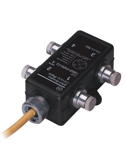 Allen-Bradley 1485P-P4T5-T5 4-Port Thick Trunk Device Box Tap Allen-Bradley 1485P-P4T5-T5 4-Port Thick Trunk Device Box Tap