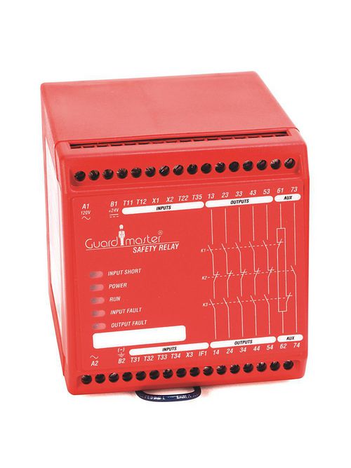 Product image for Allen-Bradley 440R-ZBR520AZ2 Guardmaster MSR18t Safety Relay