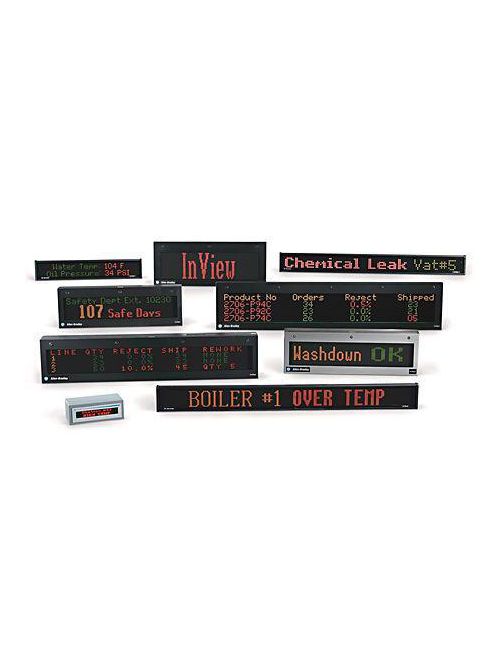 Product image for Allen Bradley 2706-P42R 36 x 4.8 Inch Red LED Matrix Display