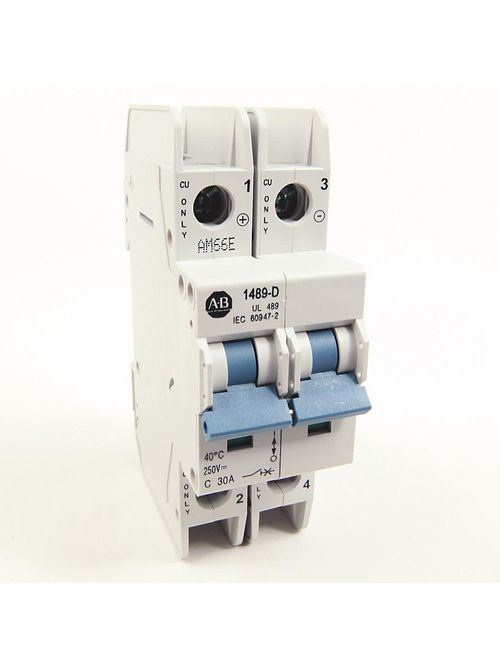 Product image for A-B 1489-D2C300 30 A UL489 Miniatur