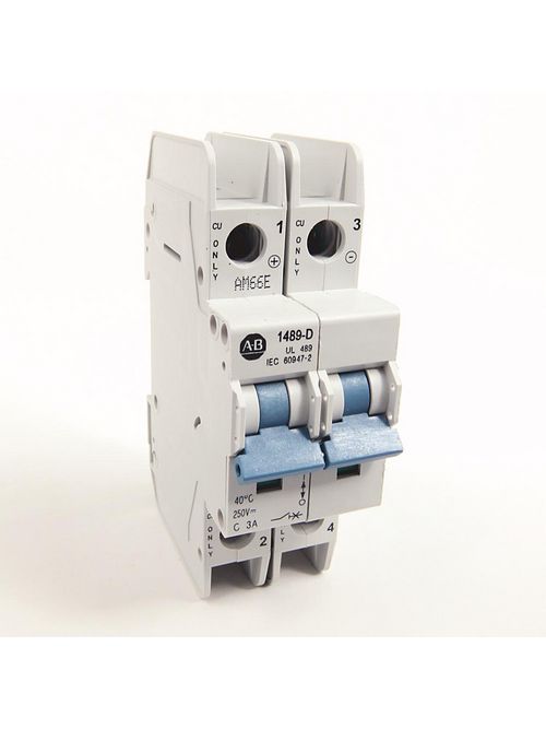 Product image for A-B 1489-D2C030 3 A UL489 Miniature
