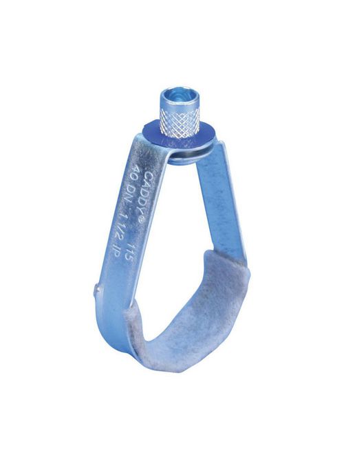 Product image for Caddy 1150100FL 115FL Standard Duty Loop Hanger, Felt Lined, 1" Pipe, 1.315" OD, 3/8" Rod